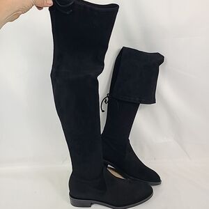 NEW Stuart Weitzman Women Jocey City Black Suede Over-The-Knee Boot Sz 6 $950